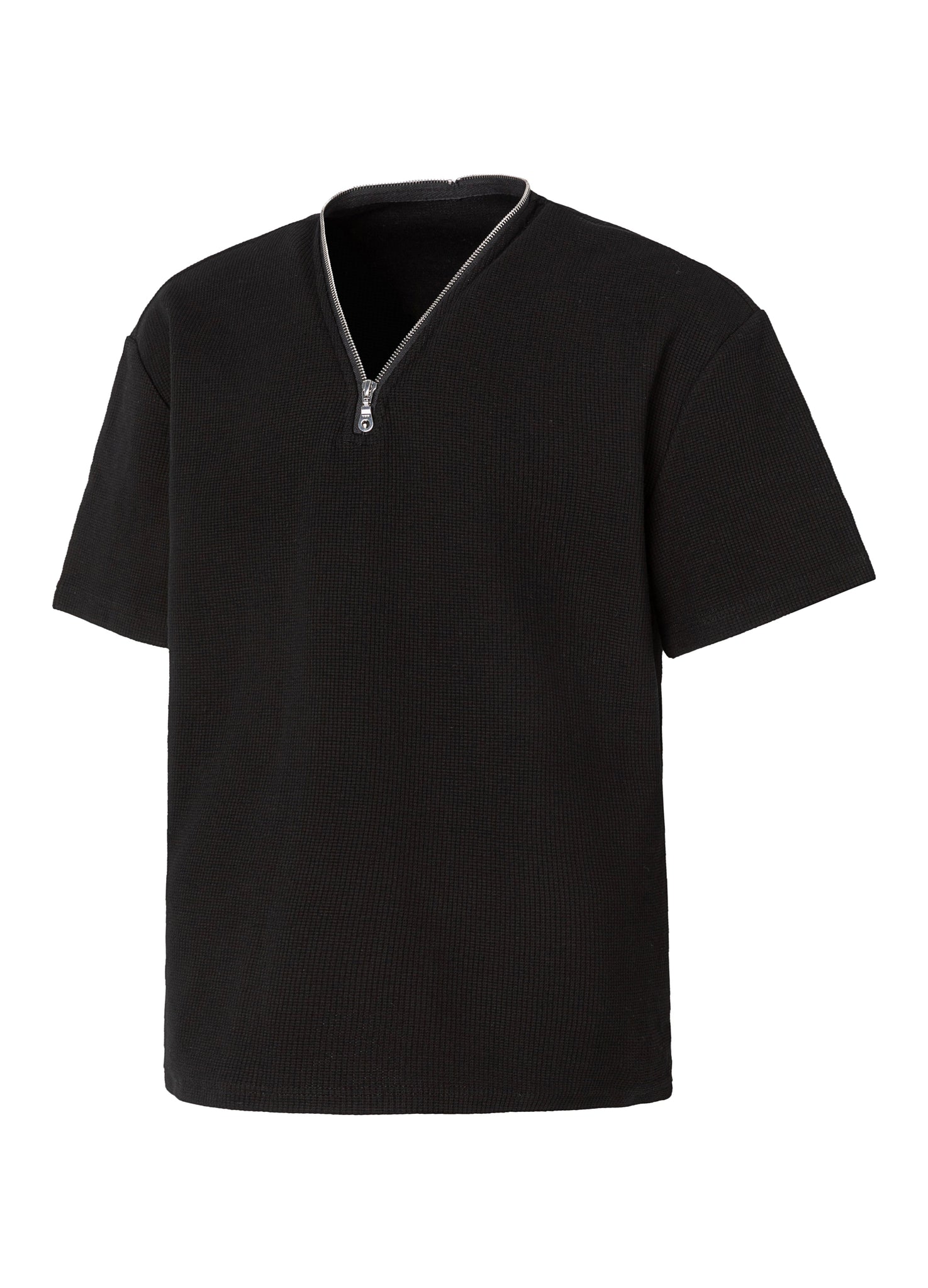 WAFFLE ZIP FUNCTIONAL TEE