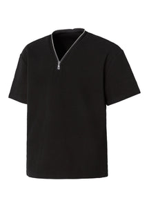 WAFFLE ZIP FUNCTIONAL TEE