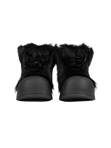 "MIDNIGHT BEAST" FLUFFY BOOTS