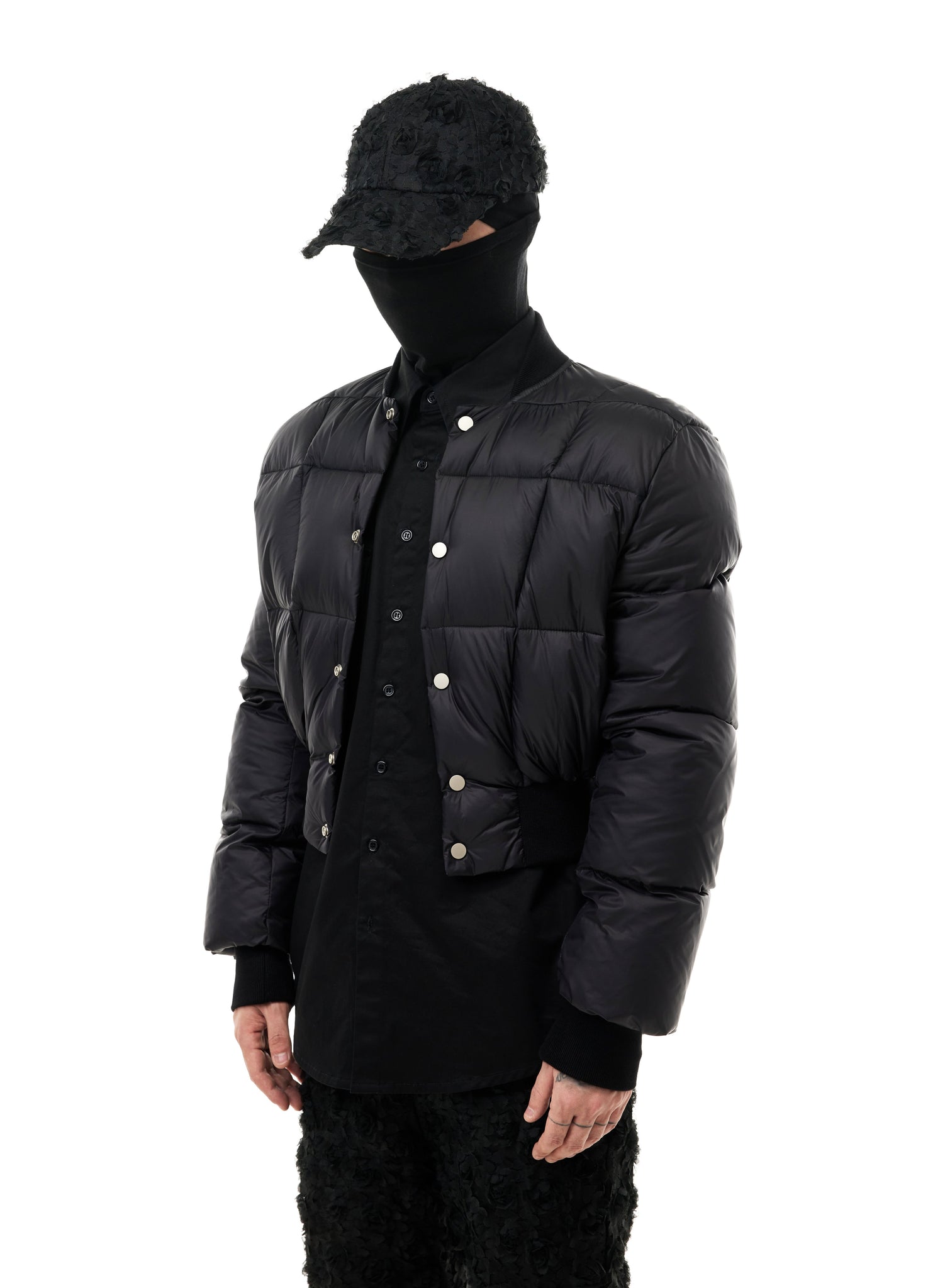 QUILTED CROP DOWN JACKET