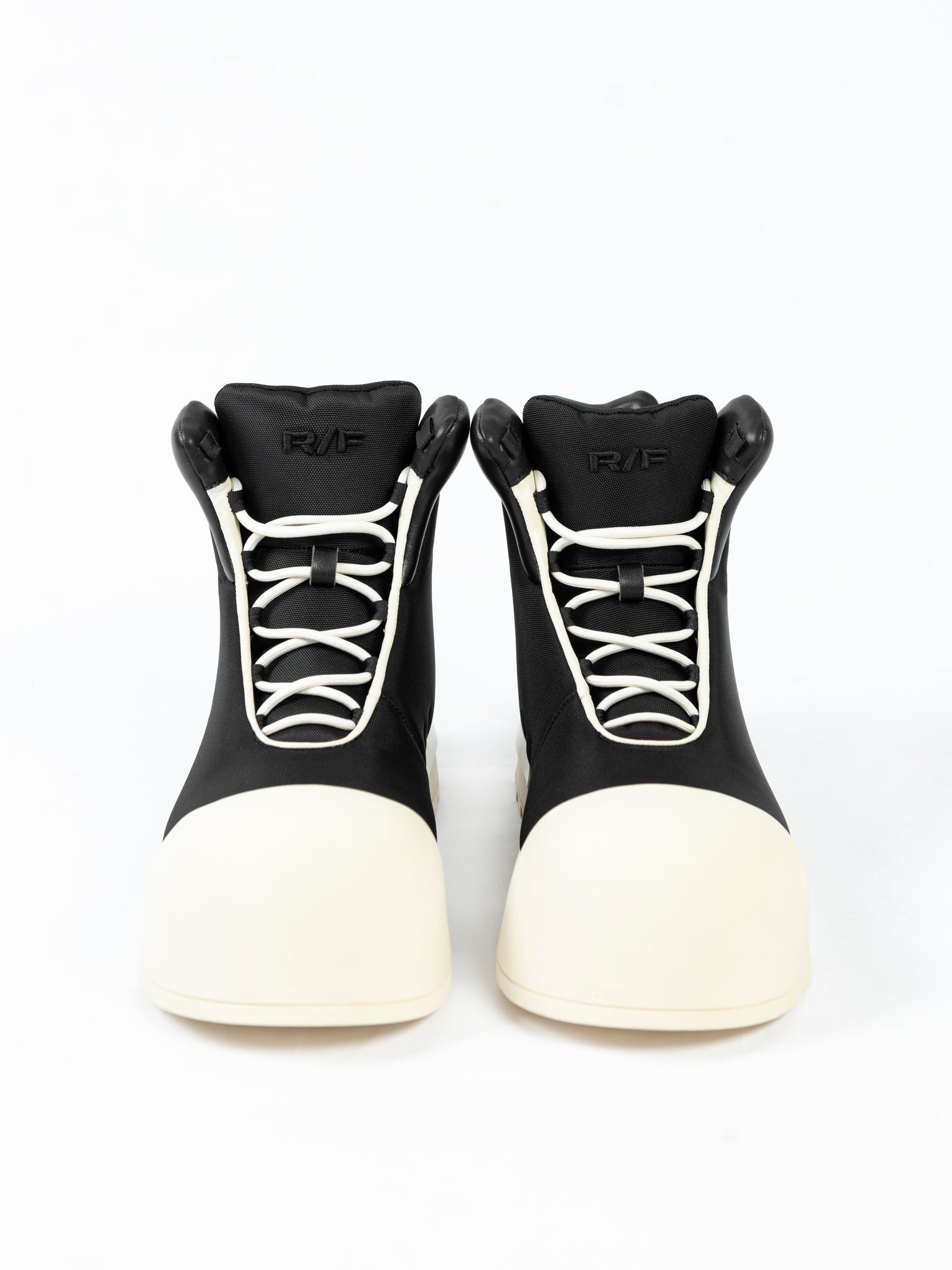 WHITE THICK SOLED HIGH TOP BOOTS