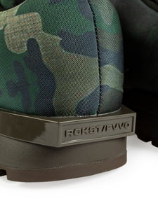 CAMO THICK SOLED LOW-CUT BOOTS